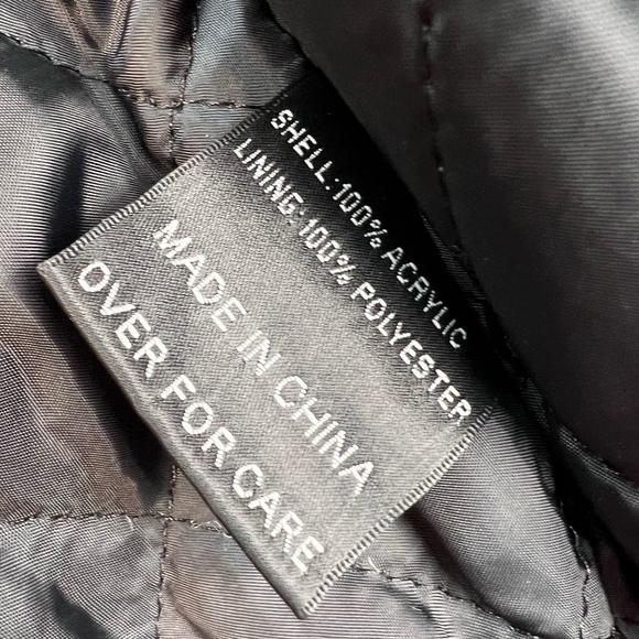 American Stitch Mens Cardigan Sweater Jacket American Flag Stars Shawl Collar S - Picture 12 of 16